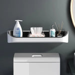 Bathroom Shelf Wall-Mounted Space-Saving Stainless Steel Towel Bar