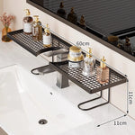 Bathroom Sink Shelf Organizer Over-Sink Ventilated Trays Tool-Free Setup