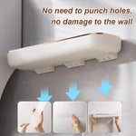 Bathroom Storage Shelf No-Drill Mount With Drainage Holes