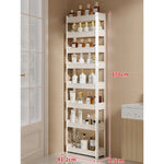 Bathroom Storage Shelf Slim 3-Tier Freestanding Organizer