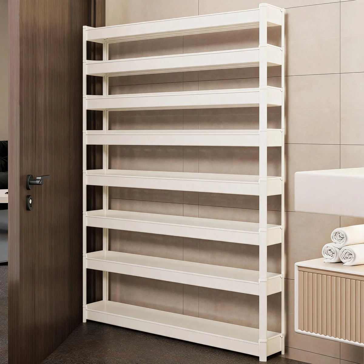 Bathroom Storage Shelf Slim 3-Tier Tool-Free