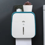 Bathroom Tissue Organizer No-Drill Phone Slot & Drawer