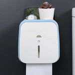 Bathroom Tissue Organizer No-Drill Phone Slot & Drawer