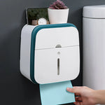 Bathroom Tissue Organizer No-Drill Phone Slot & Drawer