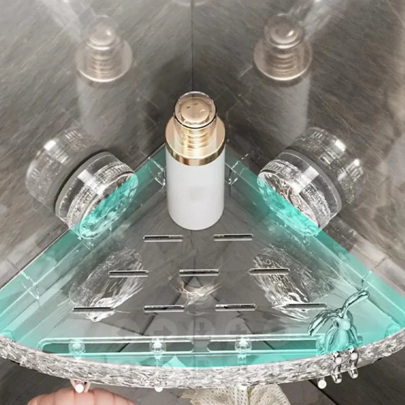 Bathroom Wall Organizer No-Drill Suction Cup