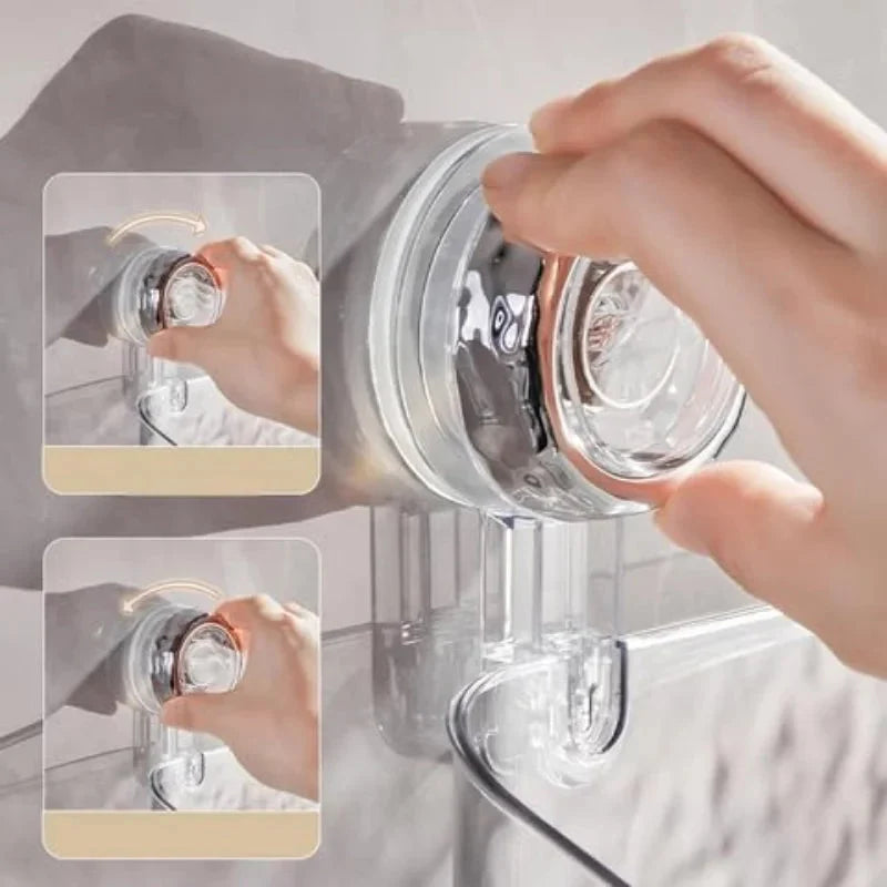 Bathroom Wall Organizer No-Drill Suction Cup