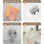 Bathroom Wall Organizer No-Drill Suction Cup