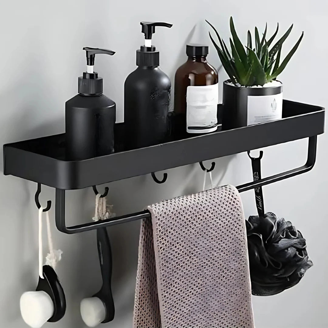 Bathroom Wall Shelf Aluminum Wall-Mounted Corrosion-Resistant