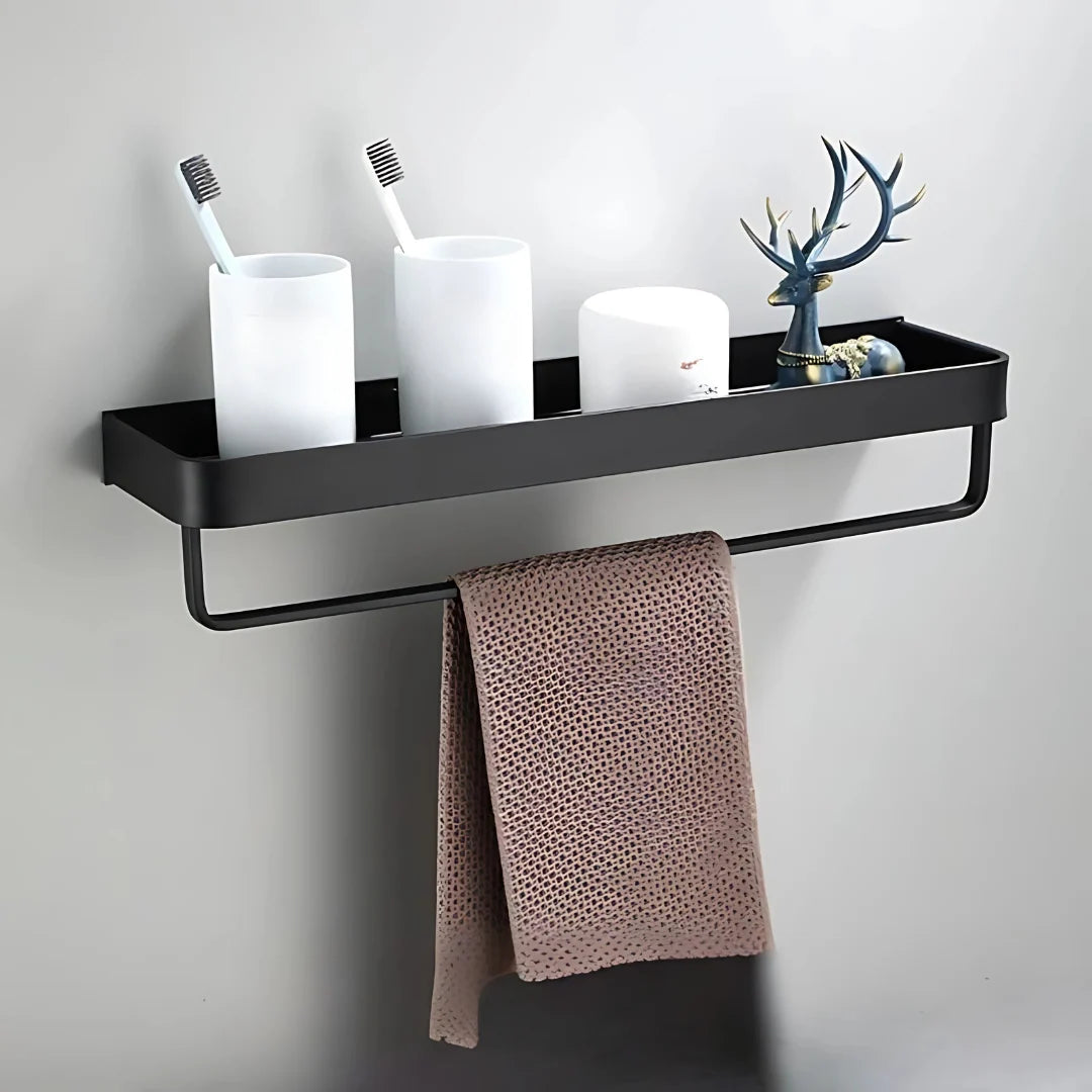 Bathroom Wall Shelf Aluminum Wall-Mounted Corrosion-Resistant