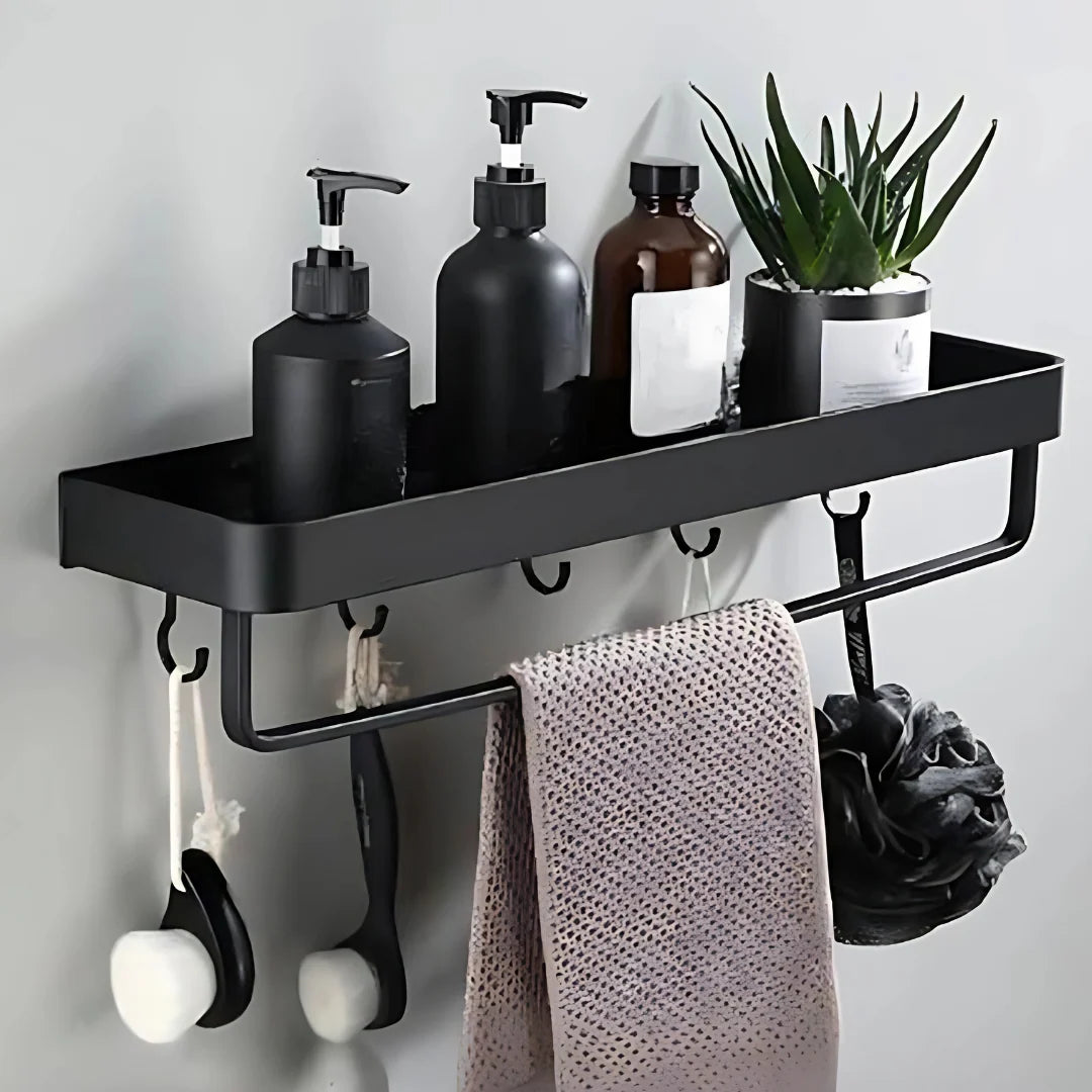 Bathroom Wall Shelf Aluminum Wall-Mounted Corrosion-Resistant