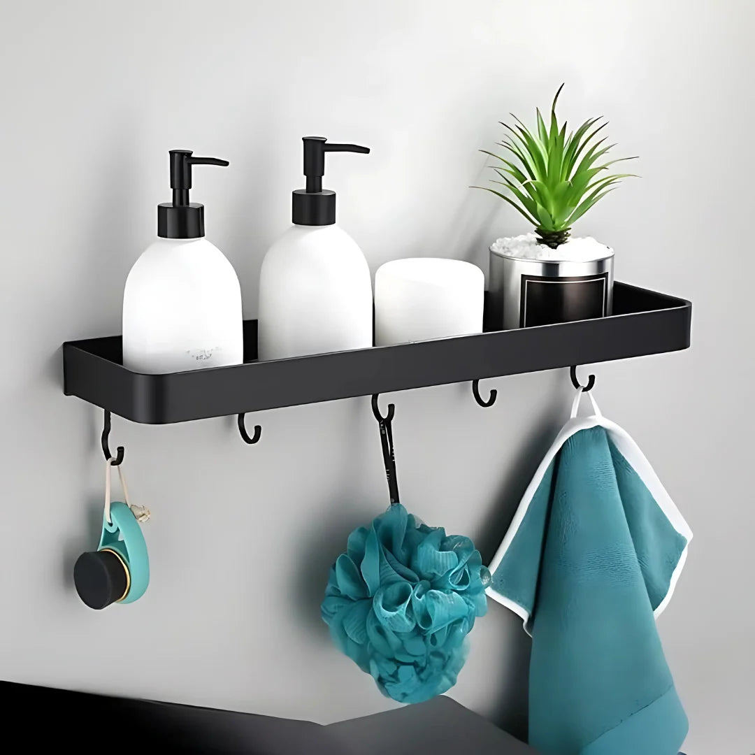 Bathroom Wall Shelf Aluminum Wall-Mounted Corrosion-Resistant