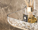 Bathroom Wall Shelf Clear Acrylic Drill-Free Adhesive Mounting