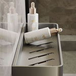Bathroom Wall Shelf Drill-Free Water-Resistant Towel Holder Option