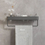 Bathroom Wall Shelf Drill-Free Water-Resistant Towel Holder Option