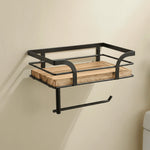 Bathroom Wall Shelf Wrought Iron Open Design