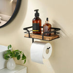 Bathroom Wall Shelf Wrought Iron Open Design