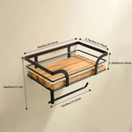 Bathroom Wall Shelf Wrought Iron Open Design