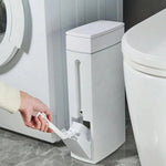 Bathroom Waste Bin With Toilet Brush Space-Saving 4.5 L