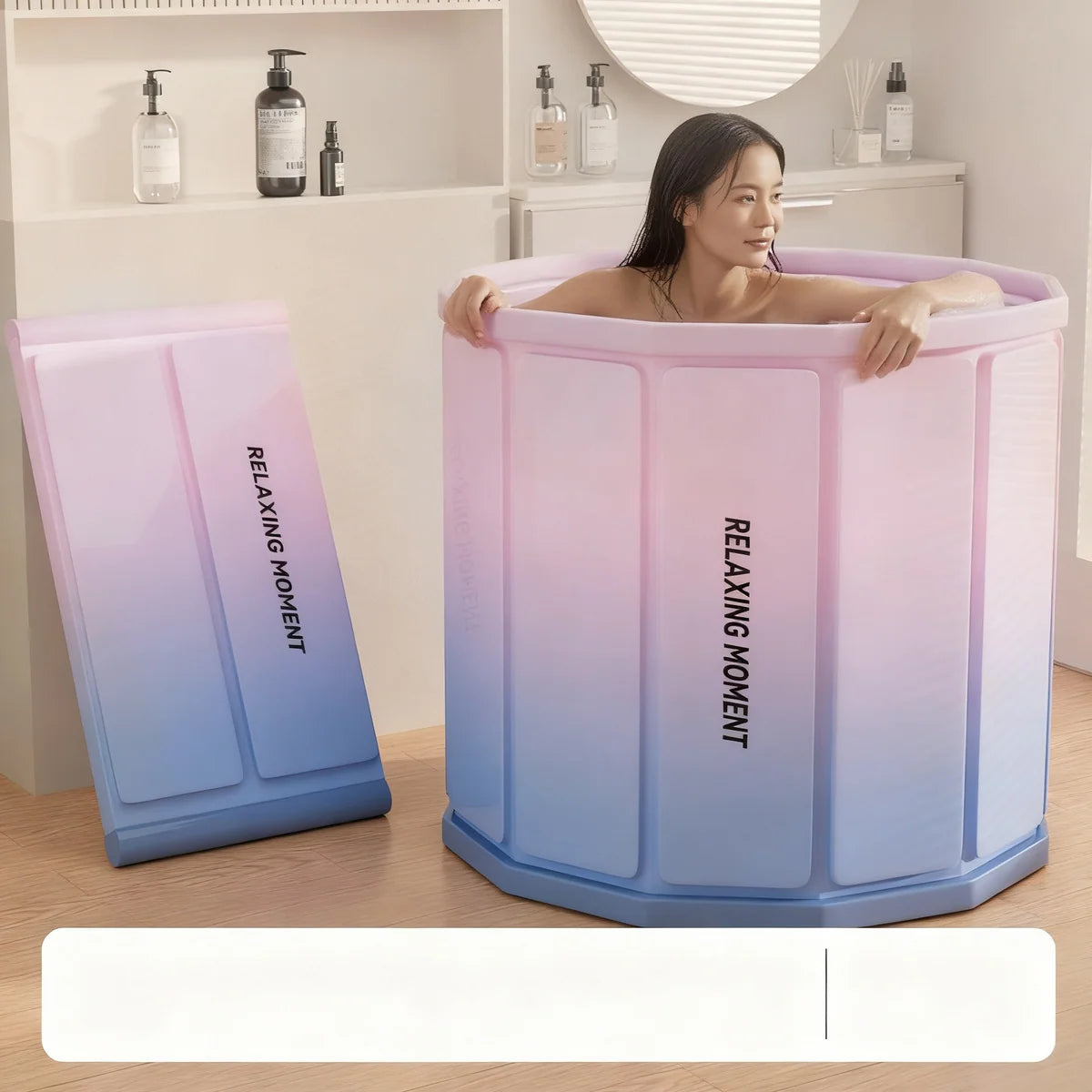 Bathtub Foldable PVC Space-Saving Portable