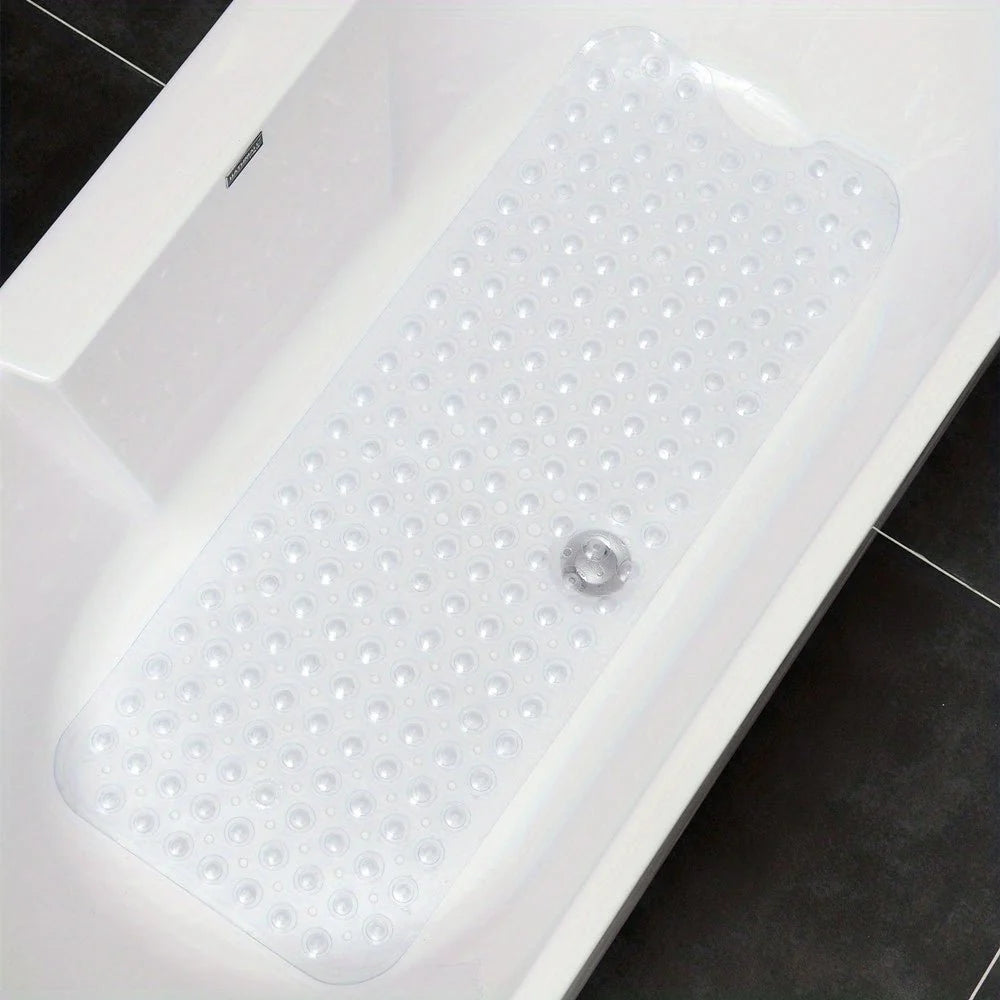 Bathtub Mat Non-Slip Suction Cups Quick-Drain Design