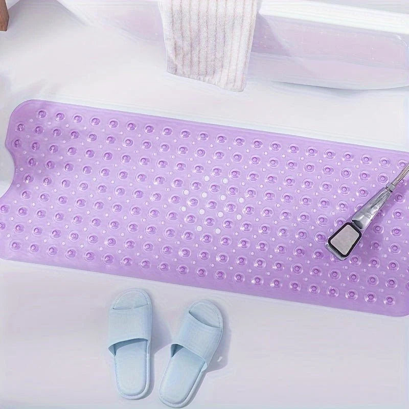 Bathtub Mat Non-Slip Suction Cups Quick-Drain Design