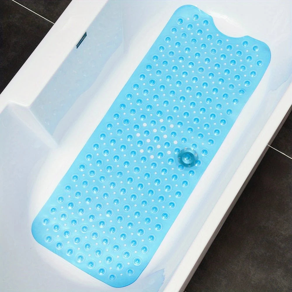 Bathtub Mat Non-Slip Suction Cups Quick-Drain Design