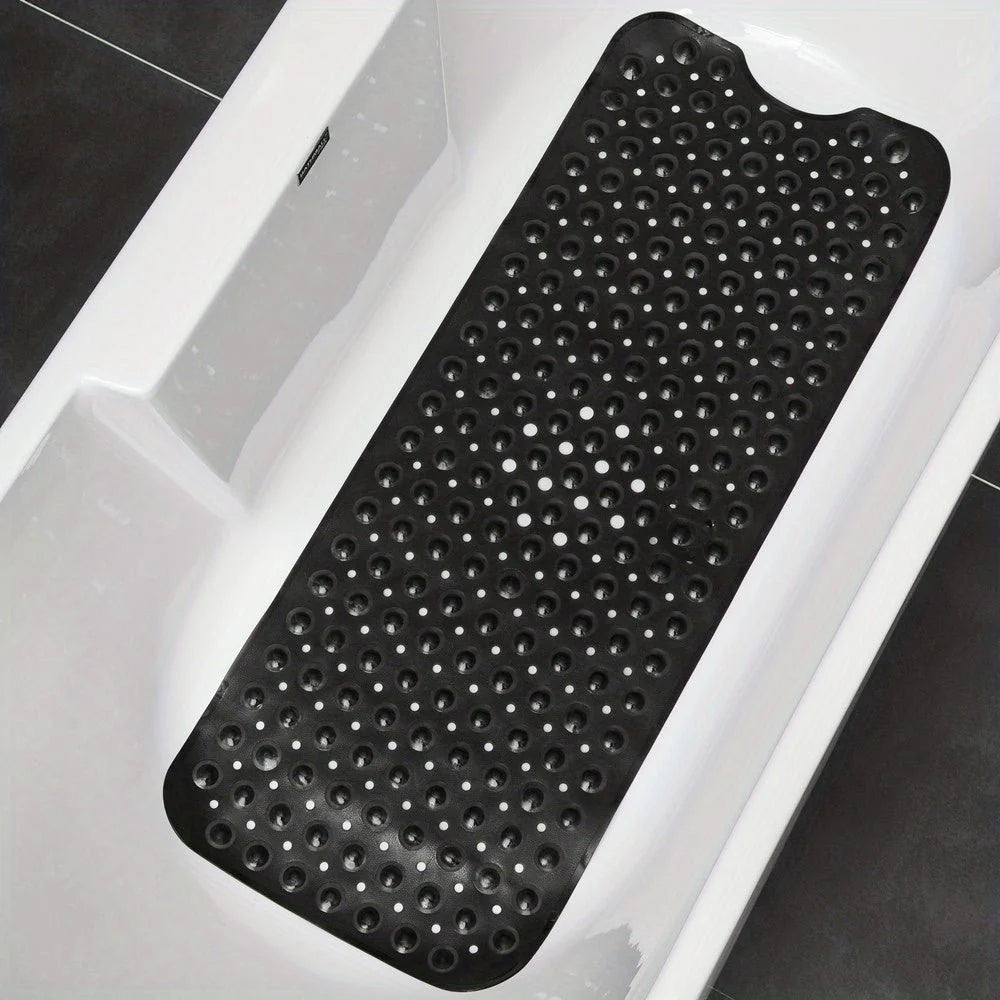Bathtub Mat Non-Slip Suction Cups Quick-Drain Design