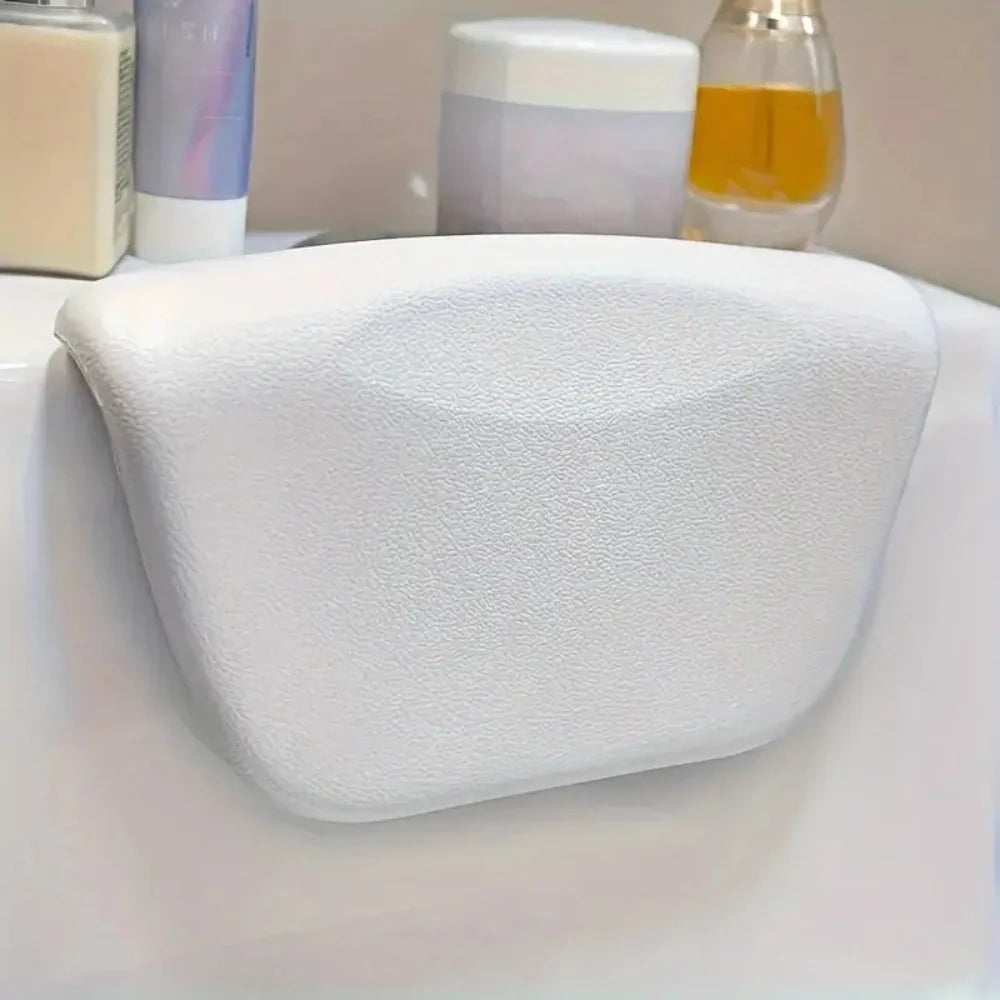 Bathtub Pillow Ergonomic Neck Support Non-Slip & Quick-Dry