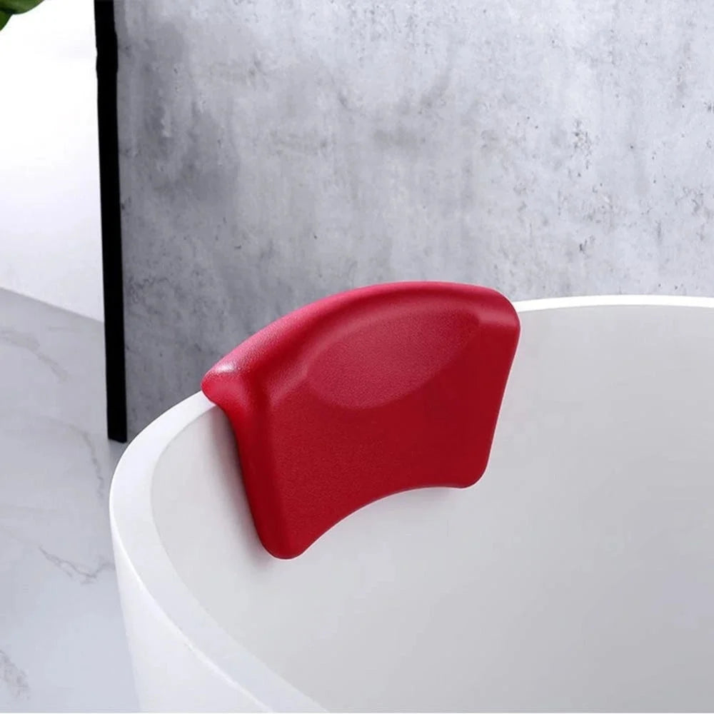 Bathtub Pillow Ergonomic Neck Support Non-Slip & Quick-Dry