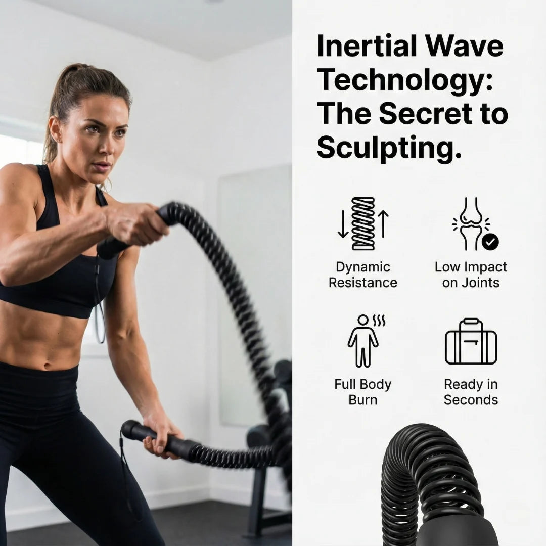 Battle Rope Trainer Cordless Inertial Wave
