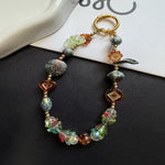 Beaded Keychain Floral & Heart Charms