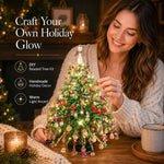 Beaded Tabletop Tree Kit With Warm Light String