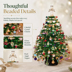 Beaded Tabletop Tree Kit With Warm Light String