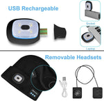 Beanie Bluetooth 5.0 Headphones 8-Hour Battery & Detachable LED