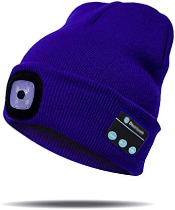 Beanie Bluetooth 5.0 Headphones 8-Hour Battery & Detachable LED