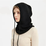 Beanie Cashmere-Blend Adjustable Drawstring