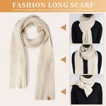 Beanie Scarf & Gloves Set Knitted Touchscreen-Compatible