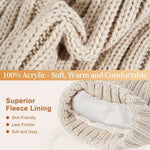Beanie Scarf & Gloves Set Knitted Touchscreen-Compatible