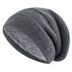 Beanie Slouchy Knit Fleece Lined Relaxed Fit