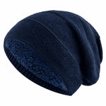 Beanie Slouchy Knit Fleece Lined Relaxed Fit