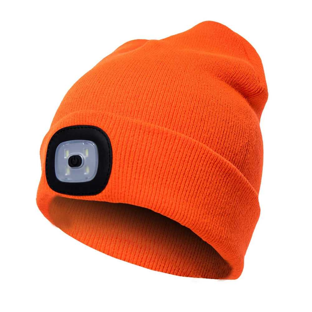 Beanie Soft Knit Removable & Rechargeable LED