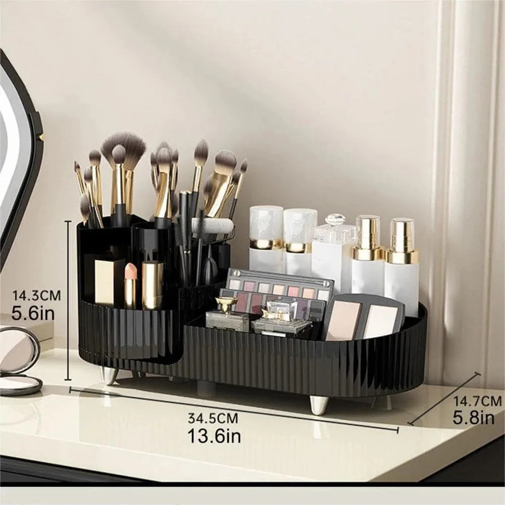 Beauty Organizer Rotating Base Multi-Section Storage