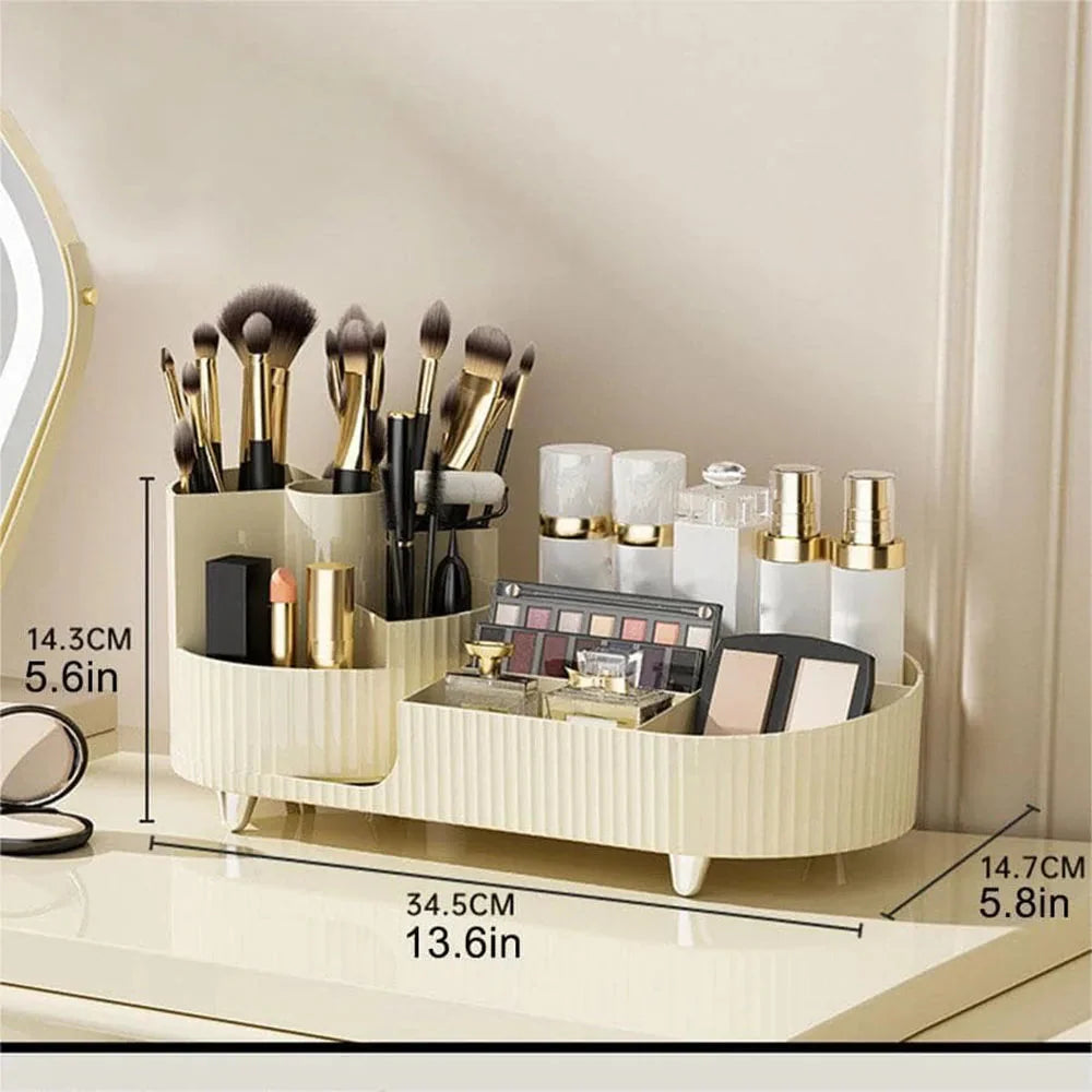 Beauty Organizer Rotating Base Multi-Section Storage