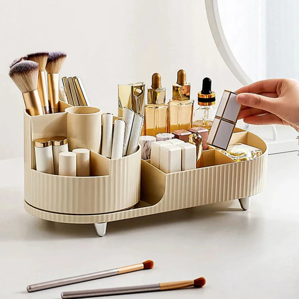 Beauty Organizer Rotating Base Multi-Section Storage