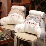 Bed Backrest Cushion Padded Armrests Removable Neck Bolster