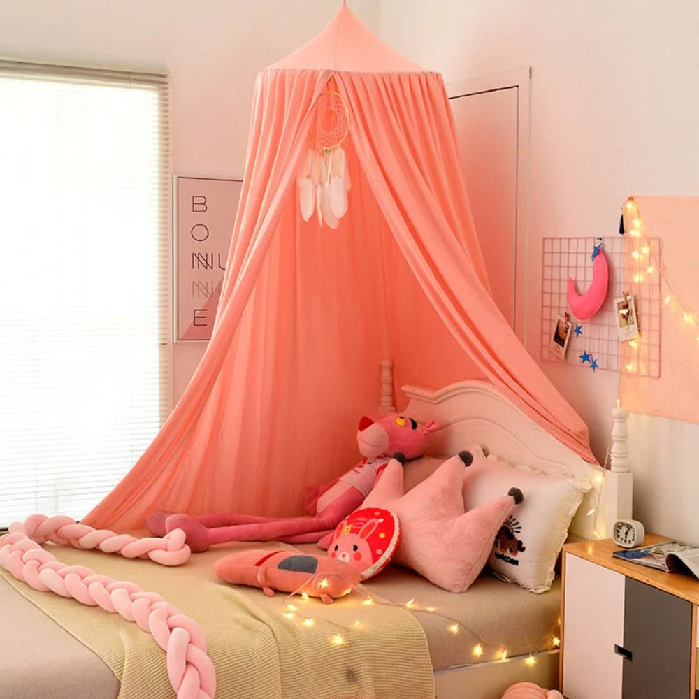 Bed Canopy Breathable Polyester With Ceiling Hook