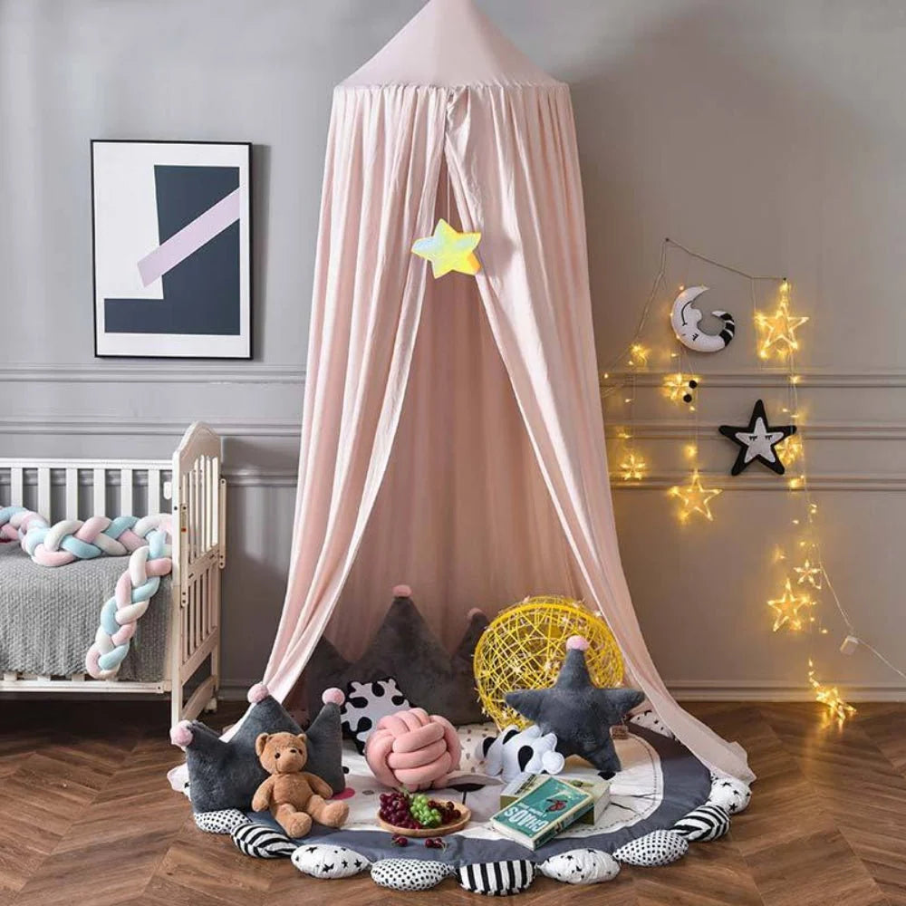 Bed Canopy Breathable Polyester With Ceiling Hook