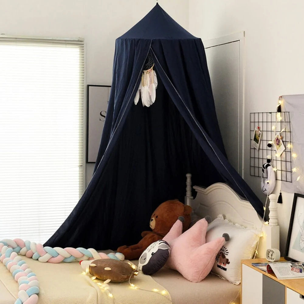 Bed Canopy Breathable Polyester With Ceiling Hook