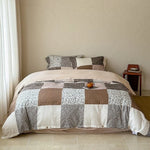 Bed Linen Set Delicate Floral Breathable Cotton 4-Piece