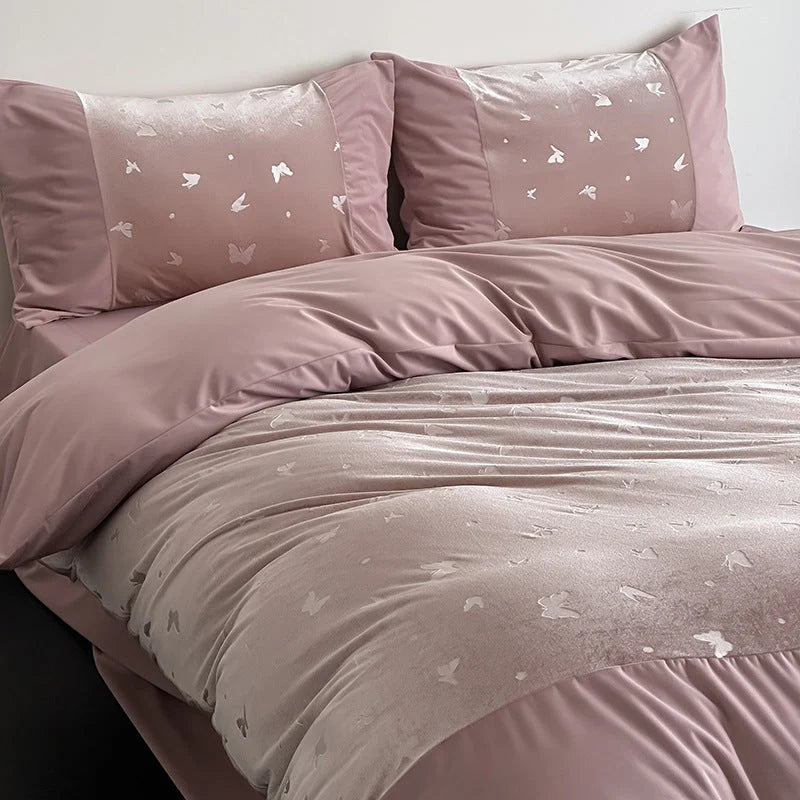 Bed Linen Set Satin Jacquard 4-Piece